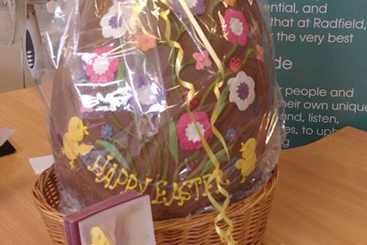 Radfield Home Care Raffle ‘Giant’ Egg For ‘Shrewsbury Ark’