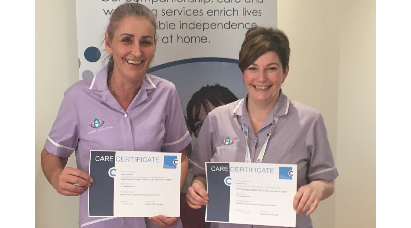 Radfield Home Care Stamford hails carer success